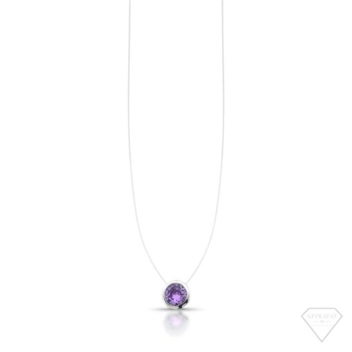 COLAR NYLON PONTO DE LUZ (REDONDO ROXO)