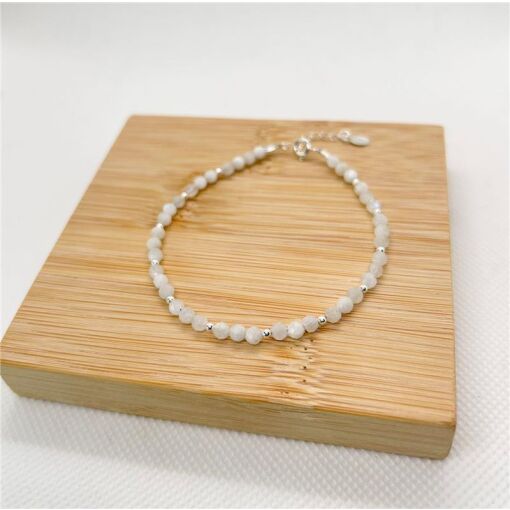 PULSEIRA PEDRAS NATURAIS/ BOLINHA PRATA