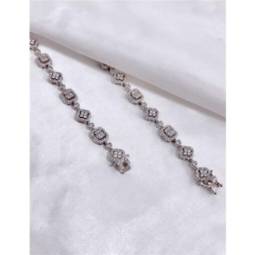 PULSEIRA CRAVEJADA PRATA COM RODIO