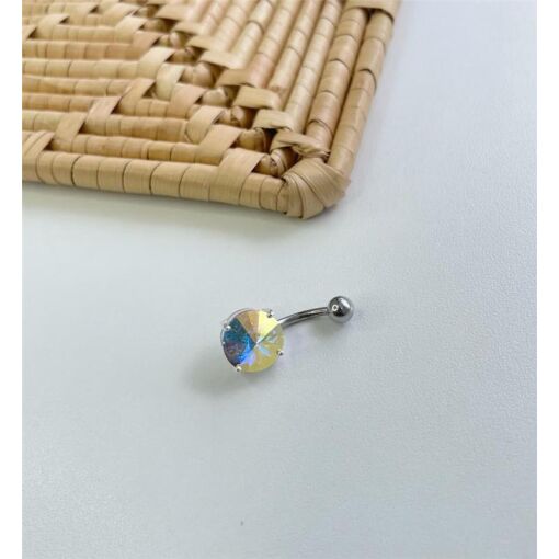 PIERCING UMBIGO COM ZIRCÔNIA