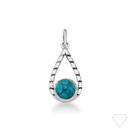 PINGENTE PEDRA TURQUESA (GOTA)