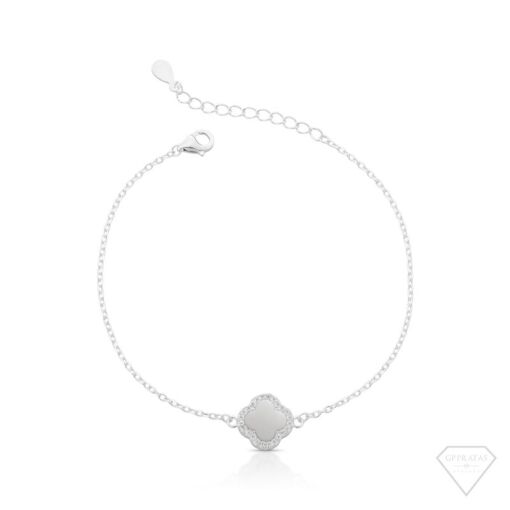 PULSEIRA TREVO MADREPÉROLA 8MM