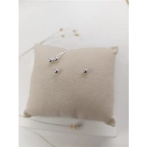 BRINCO BOLINHA PRATA 4MM