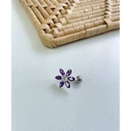 PIERCING UMBIGO COM ZIRCÔNIA
