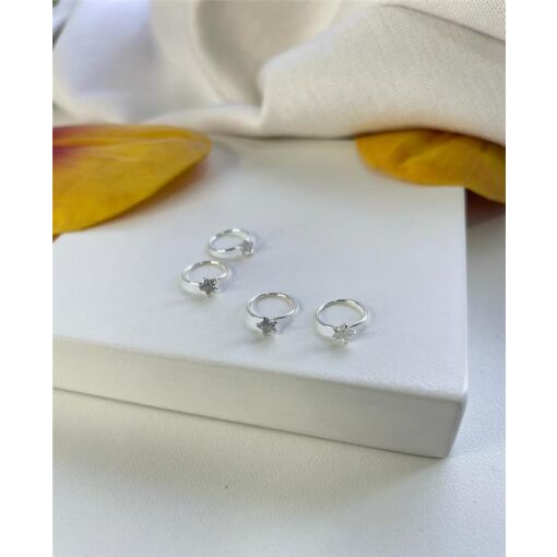PIERCING ZIRCÔNIA ESTRELA INCOLOR