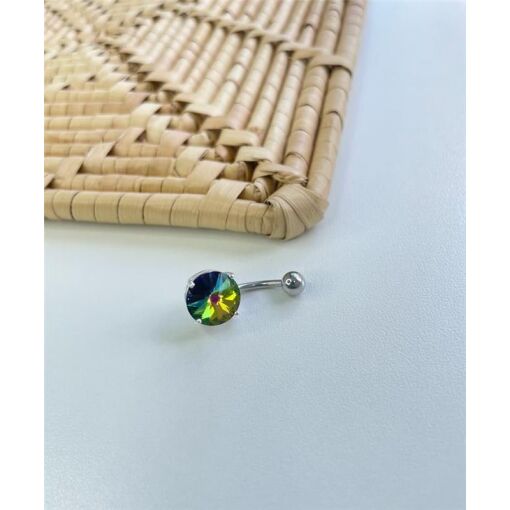 PIERCING UMBIGO COM ZIRCÔNIA