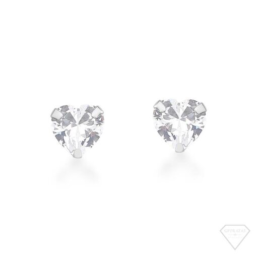 BRINCO ZIRCÔNIA CORAÇÃO 8MM