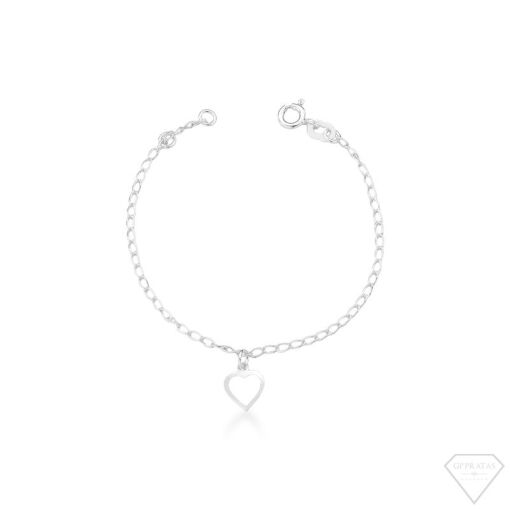 PULSEIRA INFANTIL PINGENTE CORAÇÃO