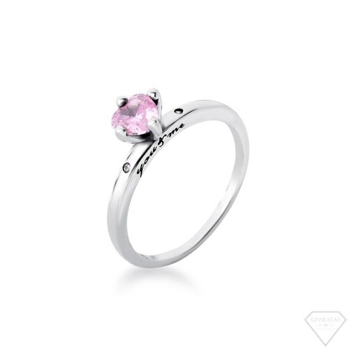 ANEL SOLITÁRIO PEDRA ROSA