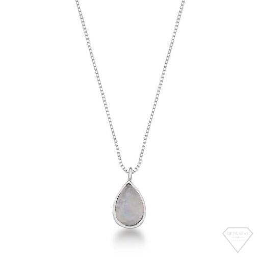 COLAR PEDRA DA LUA  (GOTA)
