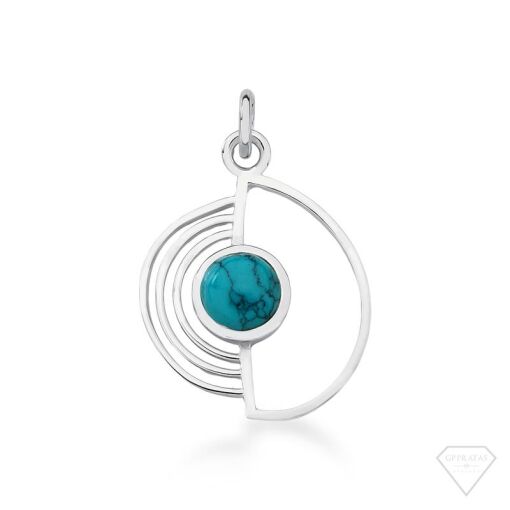 PINGENTE PEDRA TURQUESA