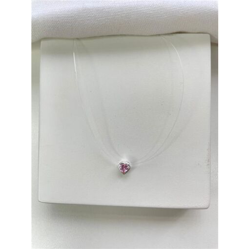 COLAR PONTO DE LUZ ROSA NYLON