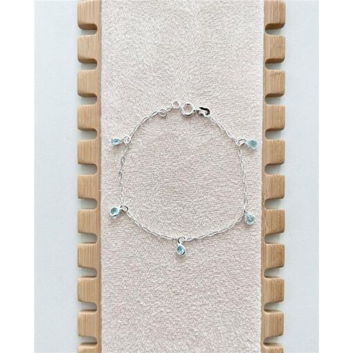 PULSEIRA ZIRCÔNIA AZUL BEBE