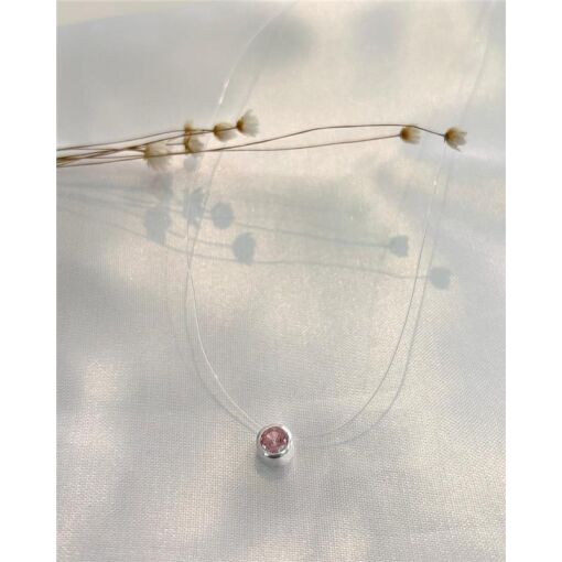 COLAR NYLON PONTO DE LUZ (REDONDO ROSA)