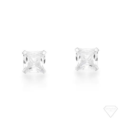 BRINCO ZIRCÔNIA QUADRADO 5MM