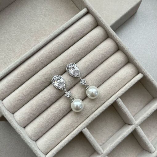 BRINCO LONGO GOTA E PÉROLA