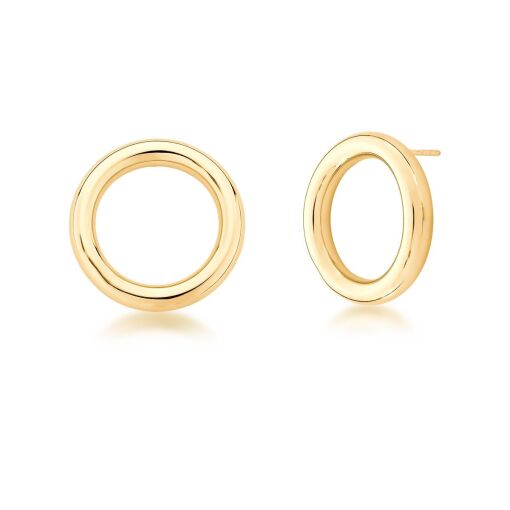 BRINCO REDONDO VAZADO E LISO