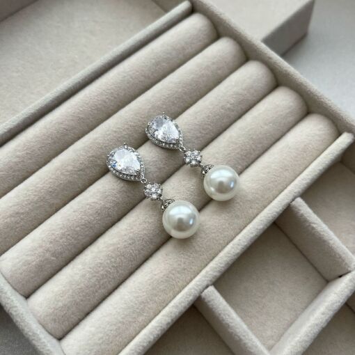 BRINCO LONGO GOTA E PÉROLA