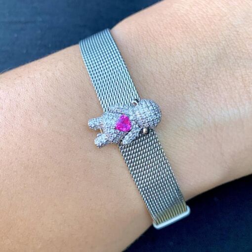 PINGENTE TRAVA BAIXA FILHO MENINO/MENINA COM ZIRCÔNIA NO CENTRO
