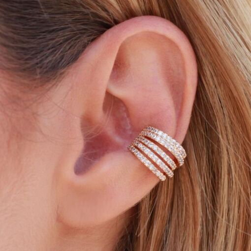 PIERCING FAKE 5 FILETES CRAVEJADOS - 1CM
