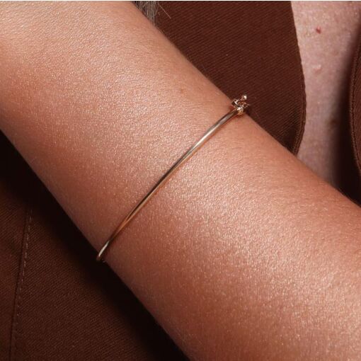 PULSEIRA BRACELETE LISO COM TRAVA PEGA LADRÃO