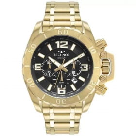 Relógio technos masculino dourado