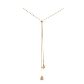 COLAR INFANTIL GRAVATINHA DE FLOR E BORBOLETA