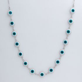 GARGANTILHA RÓDIO CHOKER OLHO GREGO TREND