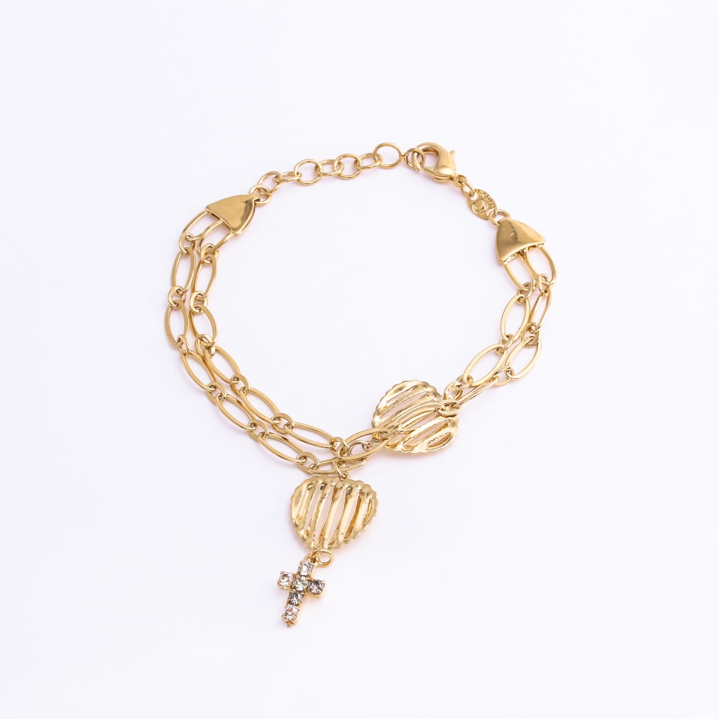 PULSEIRA FOLHEADA CORRENTE DUPLA