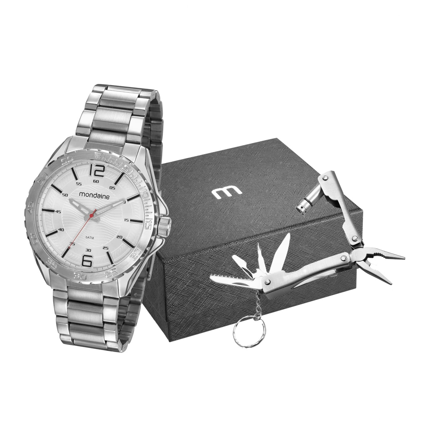 relógio mondaine prata masculino