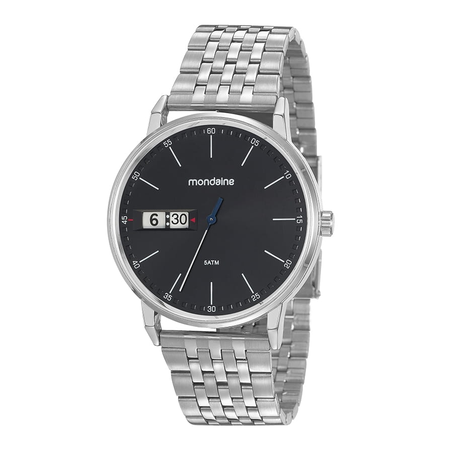 RELÓGIO MASCULINO MONDAINE PRATA