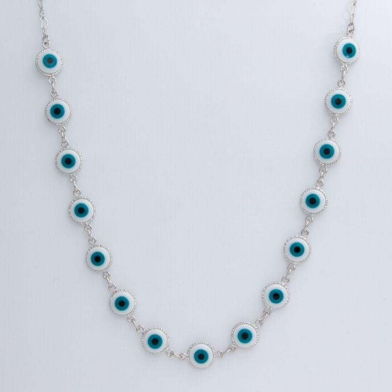 GARGANTILHA RÓDIO CHOKER OLHO GREGO TREND