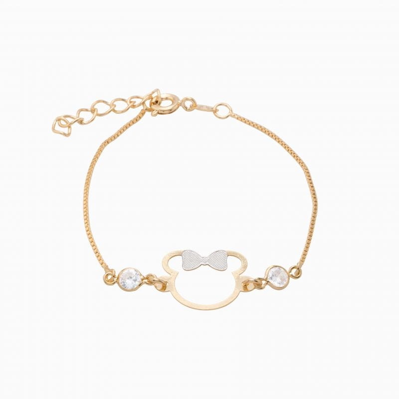 PULSEIRA INFANTIL DE PERSONAGEM COM ZIRCÔNIAS