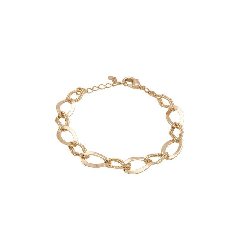 PULSEIRA FOLHEADA ELOS OVAIS
