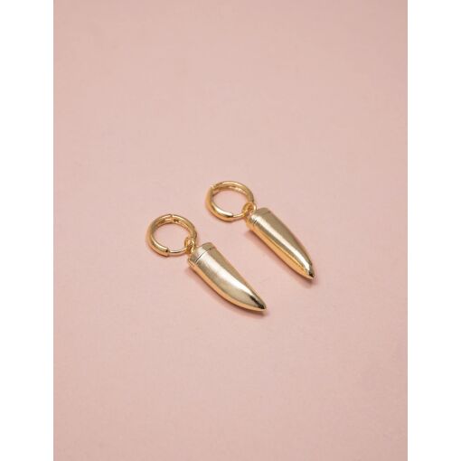BRINCO DENTE BANHADO A OURO