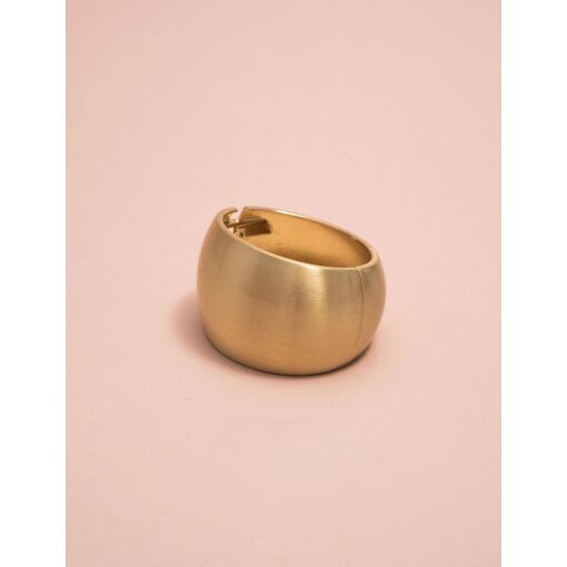 BRACELETE LISO ORGÂNICO BANHADO A OURO FOSCO