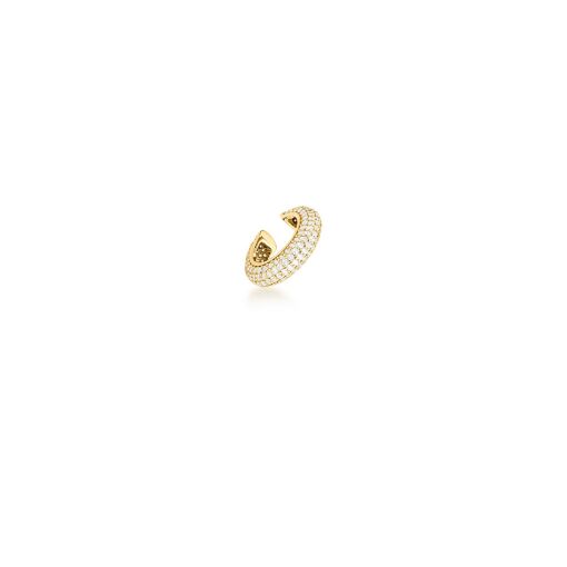 PIERCING DE ORELHA CRAVEJADO BANHADO A OURO
