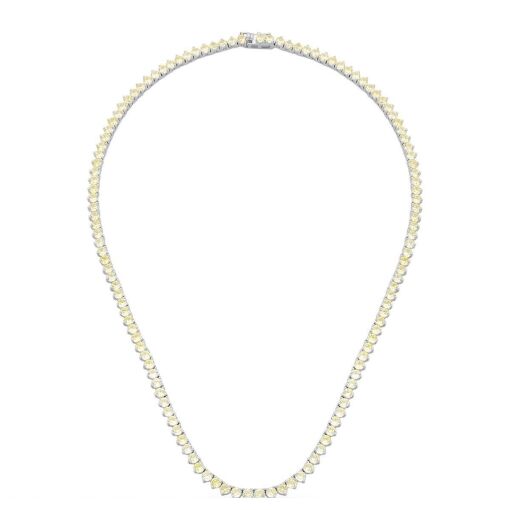 COLAR RIVIERA COM ZIRCÔNIAS YELLOW FANCY BANHADA A RÓDIO