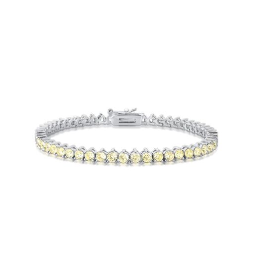 PULSEIRA RIVIERA COM ZIRCÔNIAS YELLOW FANCY