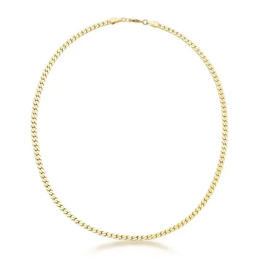 CHOKER EM MALHA LAMINADA LISA