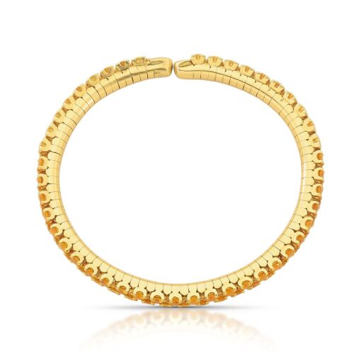 Bracelete com Safiras Amarelas em Ouro 18k