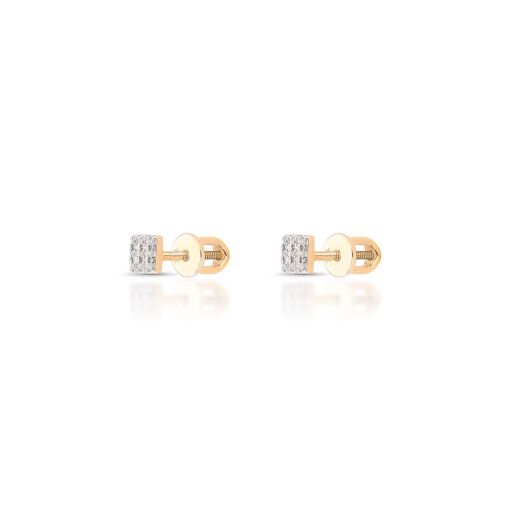 Brincos de Diamantes em Ouro Rosé 14k