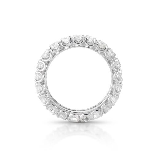 Anel Eternidade em Ouro Branco 18k