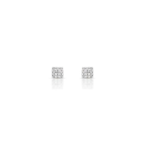 Brincos de Diamantes em Ouro Rosé 14k