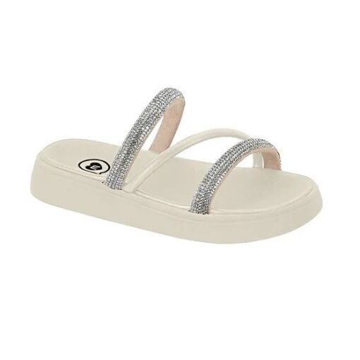 Sandália Infantil Molekinha Papete Strass - 2358100