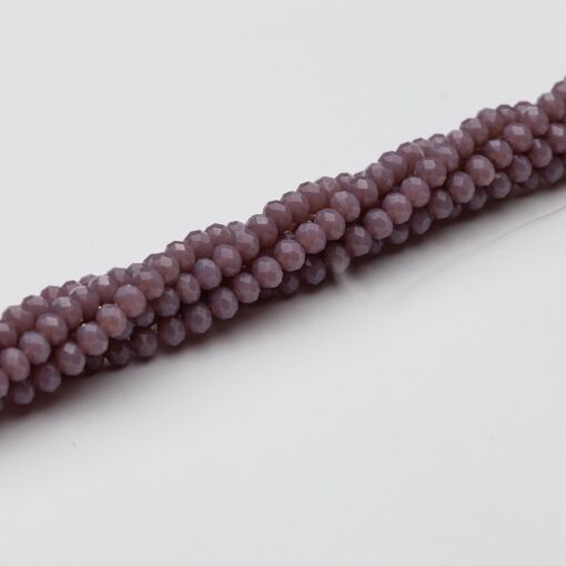 FIO DE CRISTAL ROXO CLARO LEITOSO 3MM PARA MONTAGEM