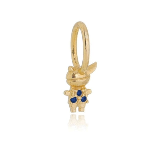 PINGENTE DE MENINO CRAVEJADO AZUL - FAMÍLIA