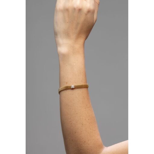 PULSEIRA MALHA QUADRADO CRAVEJADO