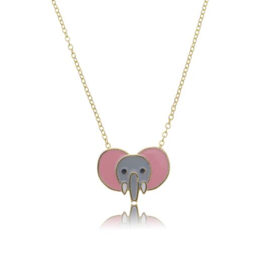 SEMI JOIA INFANTIL - COLAR INFANTIL ELEFANTE RESINADO