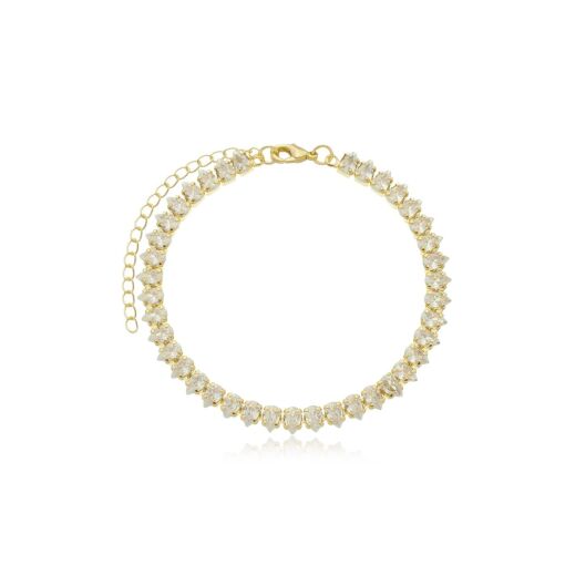 PULSEIRA ZIRCÔNIA GOTA 2X3 CRISTAL P
